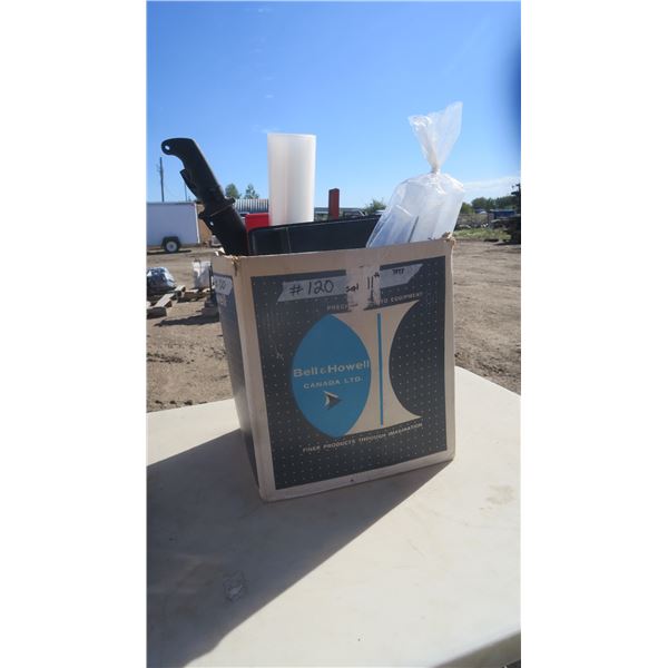 Misc. Handy man lot, tools, books, painting supplies.