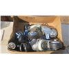 Image 2 : Box of Misc. wheels & casters, Screws & bolts and other items.