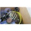 Image 4 : Box of Misc. wheels & casters, Screws & bolts and other items.