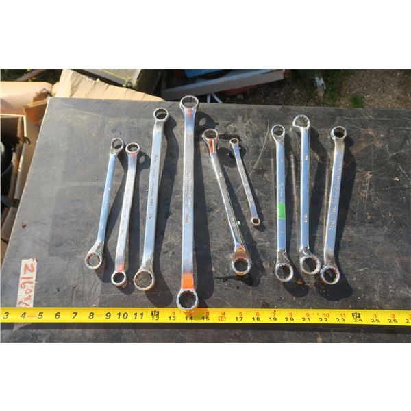 Lot of 9 Box Wrenches