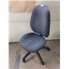 Image 1 : Black Speckled Fabric Computer Chair