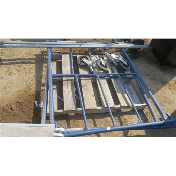 scaffolding blue, 1 sections high.