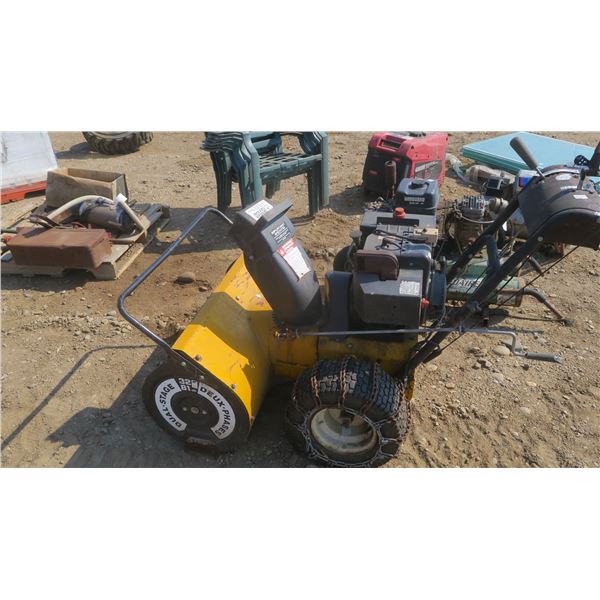 32" yellow  snowblower