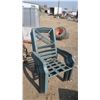 Image 4 : 6 green patio deck chairs, frames only.
