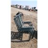 Image 5 : 6 green patio deck chairs, frames only.