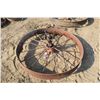 Image 3 : Iron Tractor Wheel - 48" Across