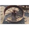 Image 2 : 2 Iron Tractor Wheels - 26" Across