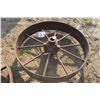 Image 3 : 2 Iron Tractor Wheels - 26" Across