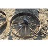 Image 3 : 2 Iron Tractor Wheels - 26" Across