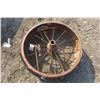 Image 3 : Iron Tractor Wheel - 34" Across x 10" Wide