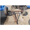 Image 1 : Wood Trailer Axle & Wheels - 68" Wide End to End