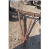 Image 2 : Wood Trailer Axle & Wheels - 68" Wide End to End