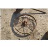 Image 2 : 2 Iron Implement Wheels - 25" & 20" Across