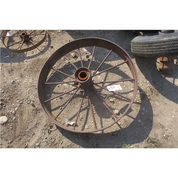Iron Tractor Wheel - 34" Across