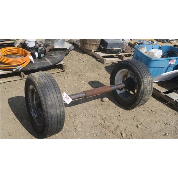 51" trailer axel with wheels
