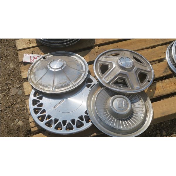 Misc. 4 chrome hub caps.