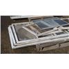 Image 3 : Pallet of older wooden framed windows, various sizes.