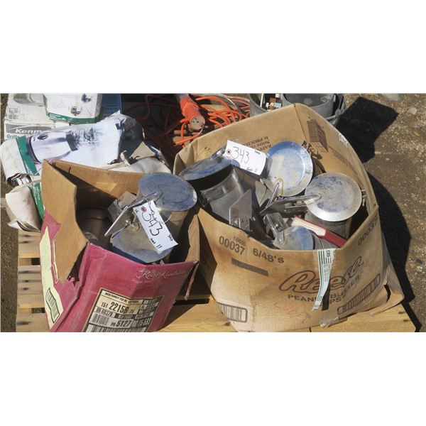 9 chrome smoke stack clap tops, chrome