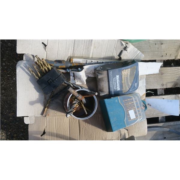 Lot of various size drill bits