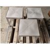 Image 2 : Set of 3, Beige Plastic Square Lawn End Tables. H-1Ft 4" W-1Ft 4" D-1ft 4"