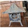 Image 1 : Vintage Cast Iron Chinese Lantern Candle Holder