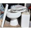 Image 1 : New Toilet Set, Toilet, Tank with Lid, and Seat with Accessories