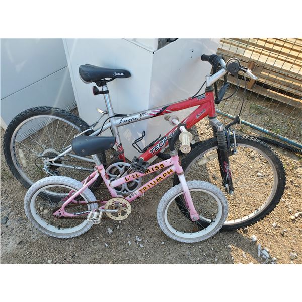 2 bicycles - one girls, one boys