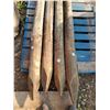 Image 2 : four 8 foot treated fence posts (used)