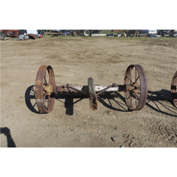 Axle & 2 Wheels - 70" End to End, Wheels 30" Across