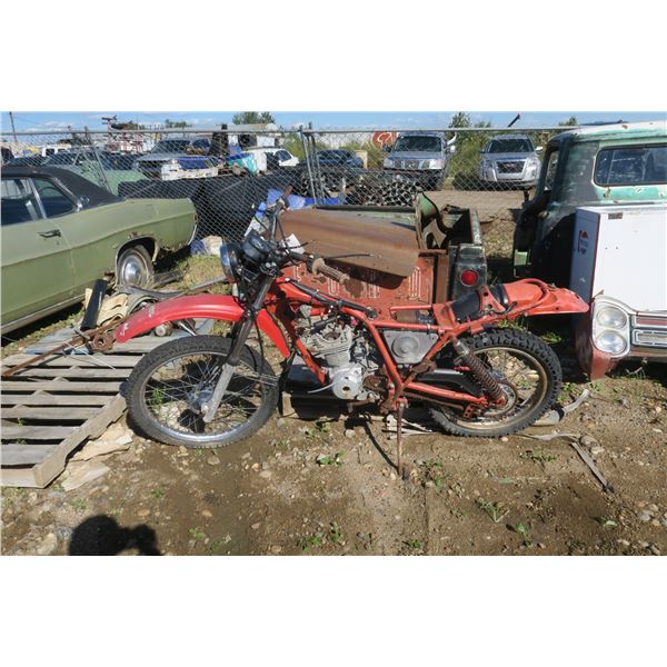 Red Motorcycle For Parts - Sold As Is