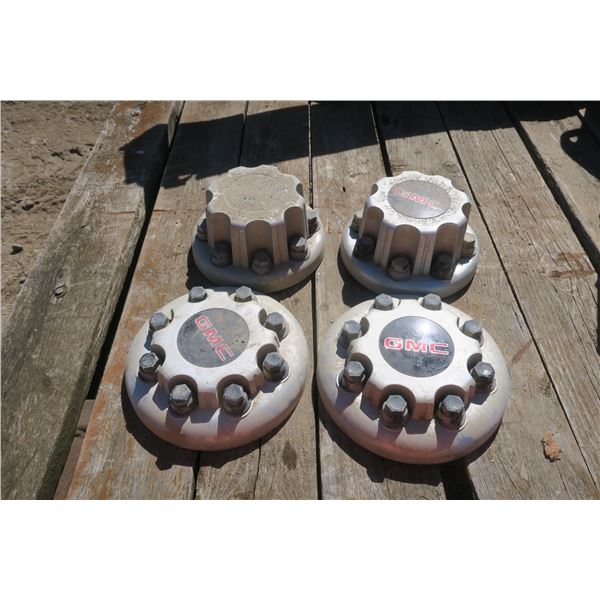 Set of 4 GMC Heavy Duty Hub Caps