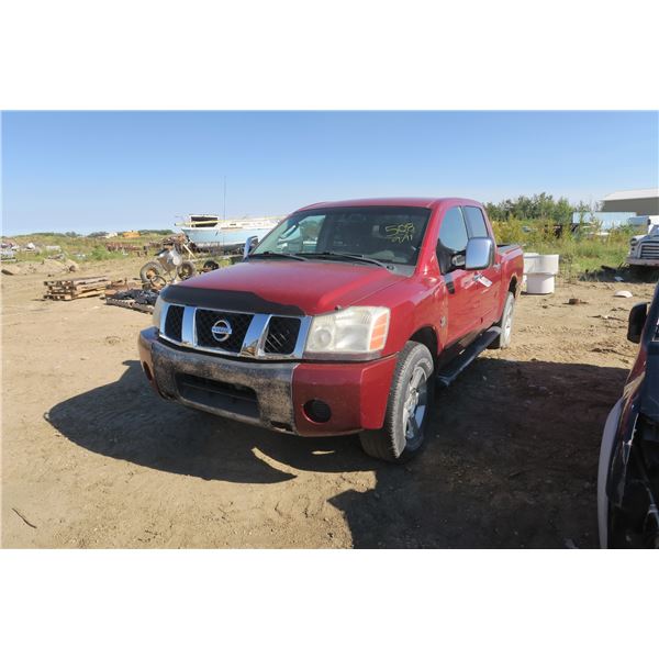 2004, NISSAN TITAN 5.6 XE CREW CAB 4WD - 1N6AA07B04N576136 - (Has Keys) Sold As Is