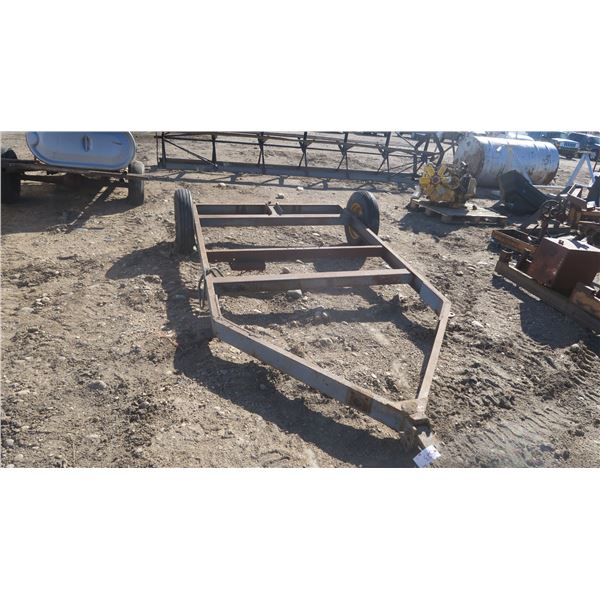 Trailer frame with wheels