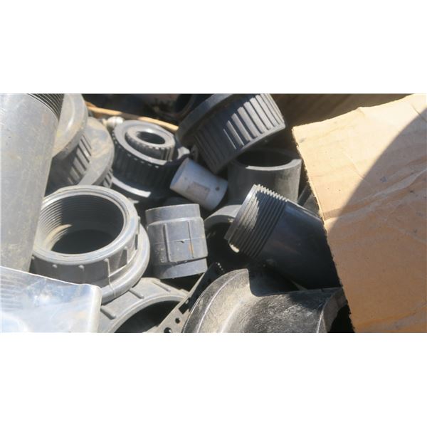 Box of misc. PVC pipe connectors