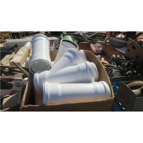 2- boxes of misc. PVC & metal pipe parts