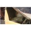 Image 2 : 2- boxes of misc. metal pipe parts, tractor seat, light, 2 CB whips