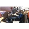 Image 5 : 2- boxes of misc. metal pipe parts, tractor seat, light, 2 CB whips
