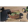 Image 15 : Model A John deer tractor #269444 with pallet of fenders and items for tractor.