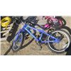 Image 1 : kids blue Supercycle bike with helmet