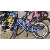 Image 2 : kids blue Supercycle bike with helmet