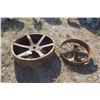 Image 1 : Tractor Wheels (2) - 30" Diameter & 42" Diameter x 12" Width