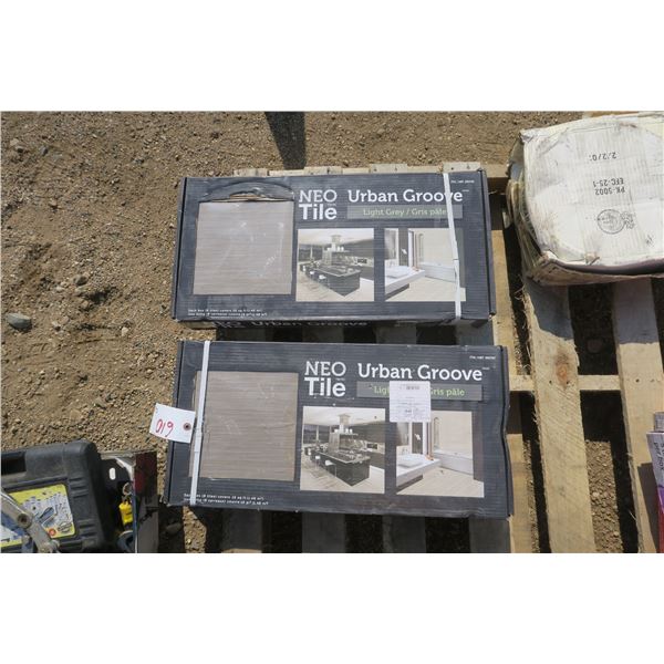 2 Boxes of Bathroom/Kitchen Floor Tile - 2x 16 sq. ft. Boxes - Urban Groove