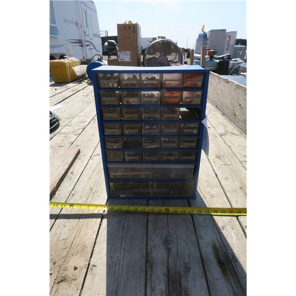 Bolt/Part Organizer, Steel 6x12x17" with Contents