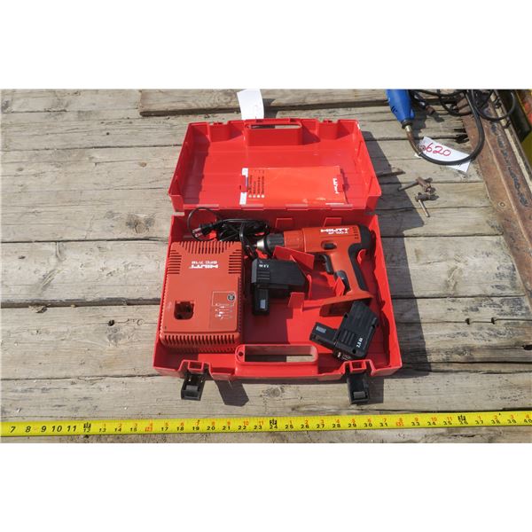 Hilti 9.6v Cordless Drill w/ 2 Batteries & Charger