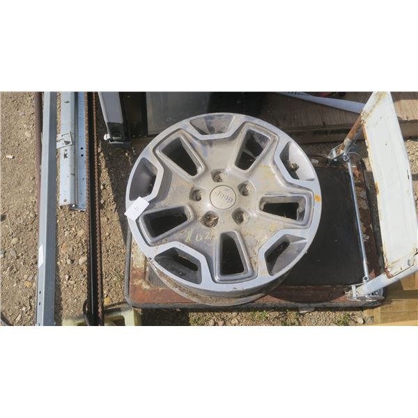 1 Jeep rim with TPMS