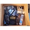 Image 1 : Box of Assorted Landline Telephones, with cords.