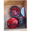 Image 2 : Box of Assorted Tail lights, Floor Lamp and Steering Wheel