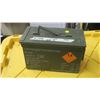 Image 1 : 11 1/2" x 7" Military Metal Ammunitions Box, Empty