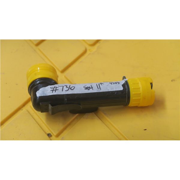 Fulton MX-212/U Military flashlight, black & yellow