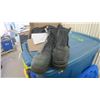 Image 4 : Firefighter Boots with zippers, new in box, size 9.  1 older pair of boots size 9